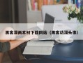 泗阳黑客漫画素材下载网站（黑客动漫头像）